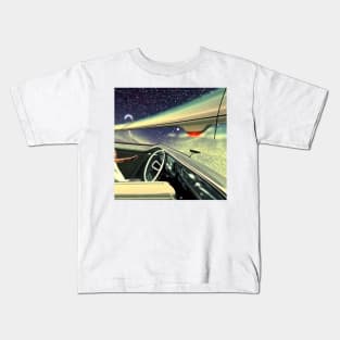 Cruising in my 64  space drive Kids T-Shirt